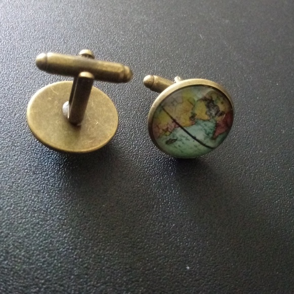 Mens vintage style cufflink - Picture 2 of 4